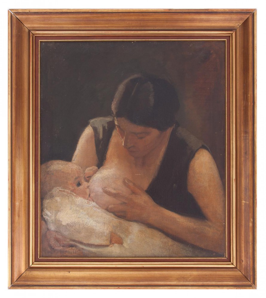 pietro gaudenzi: Madre che allatta